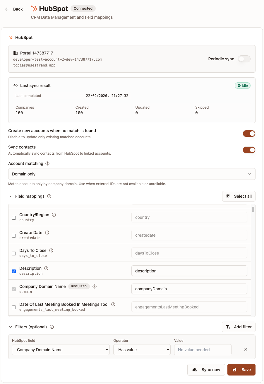 HubSpot Configuration